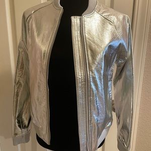 GUESS Metallic Silver Jacket